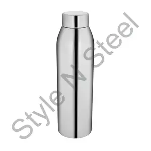 Wholesale Straight Steel Bistro water bottle round shape top Stainless Steel Marble Electro Bottle top selling