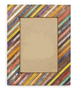 Cadre photo en bois et résine fait main avec design rivière en époxy, logo personnalisé, choix de décoration haut de gamme pour les espaces de salon modernes - Product Image 1