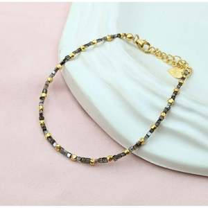 Champagne Diamond <b>Bracelet</b> & 18K Gold <b>Bangle</b> Elegant <b>Silver</b> & Luxurious Gold for Women - Product Image 4