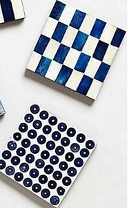 Posavasos Cuadrados Clásicos de Nogal con Incrustaciones de Hueso Indio, Ecológicos y Vintage, de Alta Demanda, para Decoración de Mesa de Salón y Comedor - Product Image 2