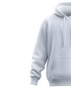 Sweatshirts à capuche en molleton de coton de couleur unie avec poche kangourou Streetwear décontracté pour hommes pour l'automne et l'hiver - Product Image 4
