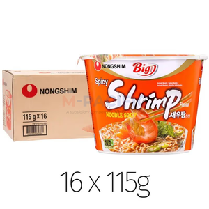 NONGSHIM BIG BOWL NOUDELS ÉPICÉS À LA CREVETTE 6 PACK - Product Image 3