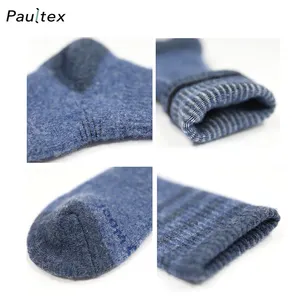 Men Winter Wool Socks Logo With Full Terry Structure