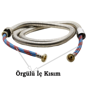 Tuyau de douche tressé en acier 2M avec écrou pivotant à 360 degrés, anti-pli, pour plomberie - Product Image 4