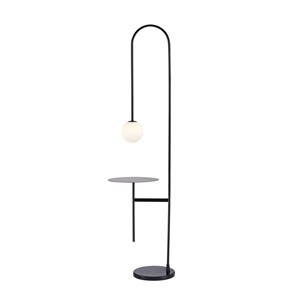 Lampadaire en tissu blanc en forme de champignon pour la décoration intérieure de salon de luxe moderne, élégant, support doré LED pour la maison et le bureau - Product Image 1