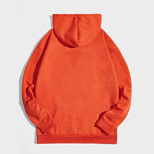 OUTPACE Sweats à capuche pour hommes 100% coton Sweats décontractés avec cordon de serrage Teint uni pour l'hiver - Product Image 5