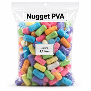 Nuggets de PVA de Colores, 2.5 Litros, Solubles en Agua, para Pesca de Carpa, Color Blanco - Product Image 1