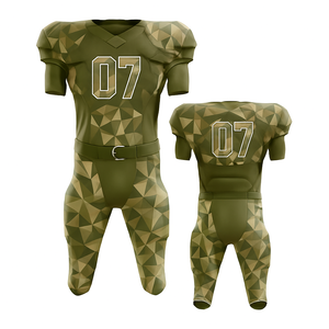 Ensemble d'uniformes de football américain personnalisés pour hommes et jeunes Jeu d'équipe Maillot Pantalon Respirant Tackle Twill Design - Product Image 2