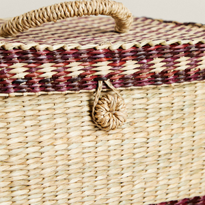 Cesta de regalo grande sostenible ecológica para algas marinas Cestas de algas marinas naturales Cesta de bambú para artículos diversos Hecho en Vietnam - Product Image 4