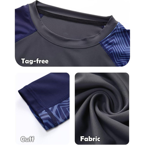 Wholesale Breathable Sublimation Rash Guard Crew Neck Slim Fit Pullover MMA Sportswear Custom Design Spandex/Polyester Material - Product Image 6