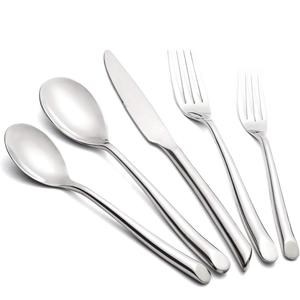Gold Stainless Steel Cutlery Set Modern <b>Flatware</b> for Restaurant Hotel Home Use Dishwasher Safe High Quality Finish - Product Image 6