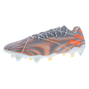 Chaussures Adidas Nemeziz .1 Soft Ground pour hommes, couleur : blanc/orange vif/noir, 100% authentiques - Product Image 1