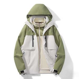 Chaqueta cortavientos ligera con cremallera completa para senderismo al aire libre y trekking, cuello levantado y posición del logotipo frontal, diseño de retazos - Product Image 4