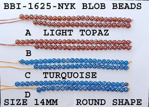 Cuentas de vidrio sueltas multicolores de alta calidad cuentas de vidrio de Murano punteadas cuentas de vidrio de Murano hechas a mano de La India - Product Image 4