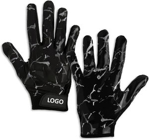Gants d'entraînement de football américain dernier cri, adhérence serrée, paume en silicone super collante, gants de receveur, design parfaitement ajusté, poignées de main - Product Image 1