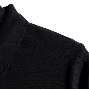 T-shirts polo de golf tricotés pour hommes, t-shirts polo de couleur unie, polos respirants personnalisés avec broderie dégradée, vente en gros - Product Image 4