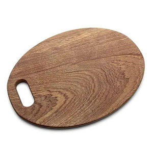 Oval <b>shaped</b> Wooden Chopping <b>Block</b> for Kitchen Use - Product Image 1