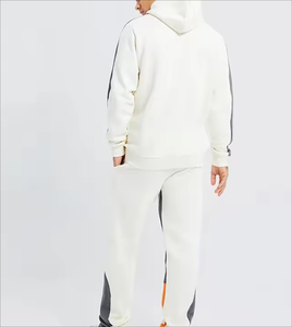 OEM personnalisé hommes Gym Fitness pantalons de survêtement à capuche ensemble bouffée impression couleur bloc Streetwear avec poche latérale pour les pistes d'hiver - Product Image 2