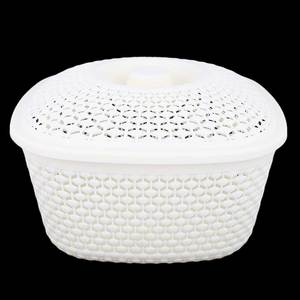 <b>Plastic</b> <b>Basket</b> With Cover - Cream - Product Image 2