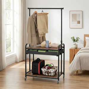 Muebles modernos de almacenamiento para el hogar de Taiwán, venta al por mayor, estante de ropa apropiado para sala de estar, soporte colgante para ropa, cajón, armario - Product Image 1