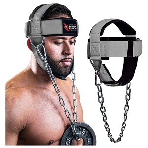 POWER PUNCH Arnés de Cuello Profesional Ajustable de Neopreno Resistente Antideslizante Personalizable para Entrenamiento de Cabeza Unisex con Peso - Product Image 1
