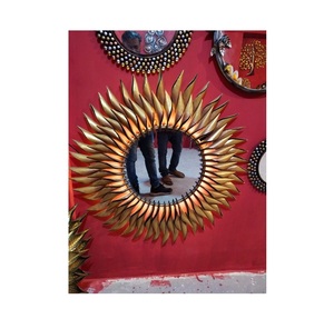 Metal Wall <b>Mirror</b> for Home & Office Handcrafted High Quality & Finishing Round Shape Luxury <b>Mirrors</b> Decor Wall <b>Small</b> & Medium - Product Image 6