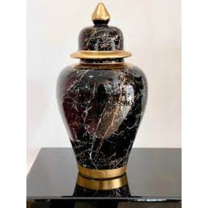 Look élégant Magnifique Designer Noir Couleur Poudre Enduit Pots De Gingembre En Métal Robuste Pièce Maîtresse De Table Et Fournitures De Décoration - Product Image 5