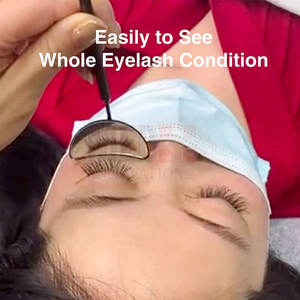 Espejo profesional de extensión de pestañas de acero inoxidable al por mayor, aplicador OEM, punta de volumen para uso en belleza - Product Image 3