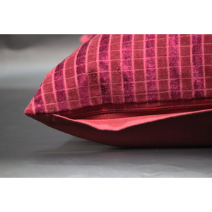 New Latest Design <b>Red</b> Color Cushion Cover For Sofa Use Hot Sale Cushion <b>Pillow</b> Cover With Square Design - Product Image 2