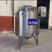 Petit Cuve de Pasteurisation Commerciale 100-200L Électrique en Acier Inoxydable pour Lait, Jus, Bière, Ferme