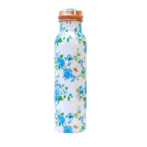 Glossy Finishing Drinking <b>Water</b> Copper Metal <b>Bottle</b> Health Benefits <b>Water</b> Drinking Pure Copper <b>Water</b> <b>Bottle</b> for Sale - Product Image 2