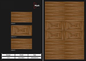 Carreaux muraux en céramique 300X600mm finition mate dimension 30x60cm marbre rétro-éclairé de luxe vente en gros carreaux muraux indiens - Product Image 6