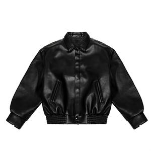 Chaquetas de Hombre de Alta Calidad del Fabricante, Chaqueta de Cuero PU Personalizada, Chaqueta Clásica Lisa para Hombre - Product Image 1