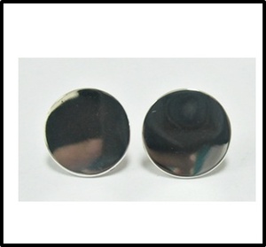 Plata 925 Disco Earpins Diseño Joyería Fábrica al por mayor en Tailandia - Product Image 1