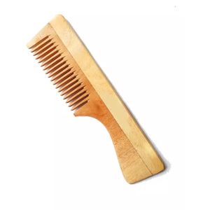 Fancy Hot Custom Handcrafted Peine de madera Sólido Último acabado natural ecológico Hecho EN LA India para peinar el cabello - Product Image 4