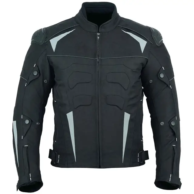 Tüm renk ve boyutlarda mevcut zırhlı omuz ile yüksek koruma motosiklet Biker süvari ceketi