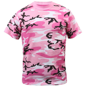 Couleurs unies hommes Camouflage 2025 t-shirt respirant taux de gros conception personnalisée vente chaude à manches courtes t-shirt O cou - Product Image 1