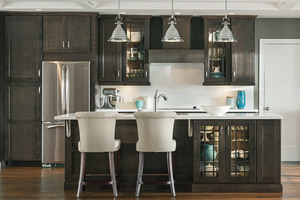 York Stonybrook Modern Kitchen <b>Cabinets</b> Solid Wood with Ceramic Finish MDF Panel for Contemporary Kitchens - Product Image 4