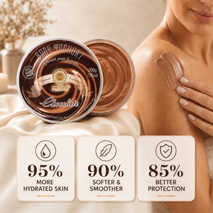 Yaourt corporel nourrissant au chocolat, crème hydratante légère pour le corps, soin quotidien de la peau pour une peau douce, lisse, veloutée et soyeuse, qualité supérieure - Product Image 2