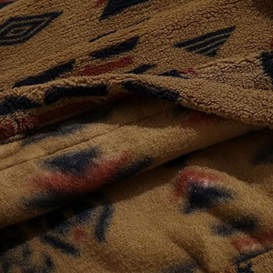 Venta al por mayor de peso pesado de gran tamaño 100% algodón polar pulóver sudaderas con capucha de los hombres personalizado bordado Logotipo de bolsillo de calidad liso en blanco - Product Image 5