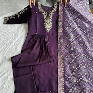 Traje de Salwar de seda hecho a mano de diseñador con función de boda pakistaní Dupatta Ropa india y pakistaní - Product Image 1