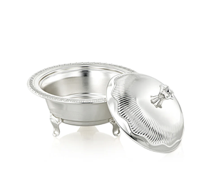 Bol à date personnalisable en acier inoxydable de qualité supérieure, durable, résistant à la rouille, ustensiles de cuisine modernes de luxe, bol à bonbons avec couvercle - Product Image 4