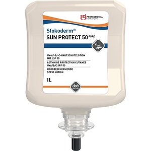 Crème de protection solaire professionnelle SC Johnson Sun Protect 50 Pure UV 1 L sans parfum, lotion bronzante - Product Image 1