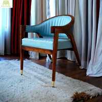 Chaise de salle à manger en bois confortable de style classique moderne pour la maison, le salon, l'hôtel, le restaurant, le café