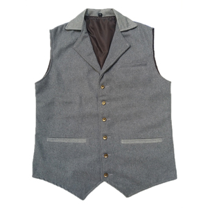 Chaleco sencillo de la mejor calidad para hombre, ropa tradicional alemana, Trachten, Bávaro, 100% de tela de algodón - Product Image 1