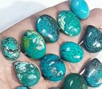 Merveilleux naturel Turquoise mélange taille mélange forme sculpture Cabochon pierre précieuse sculpture à la main pour faire père mère cadeau de guérison