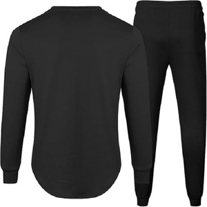 Conjunto Deportivo JMIERR de 2 Piezas para Hombre, Sudadera y Pantalones de Chándal de Algodón, Color Sólido Estampado, Ecológico, Antibacterial y Transpirable - Product Image 5