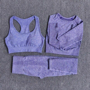 Conjunto de Yoga para mujer, Etiqueta Privada, 2 piezas, moda deportiva, cintura elástica, Fitness, conjunto de cremallera para mujer, conjuntos de Yoga personalizados para Fitness - Product Image 5