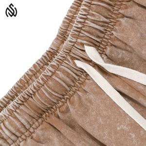 Conjunto de Camiseta y Pantalones Cortos para Hombre con Lavado Ácido, Venta Caliente, Impresión de Logotipo Personalizado, Transpirable, Secado Rápido, Alta Calidad, Servicio OEM - Product Image 6