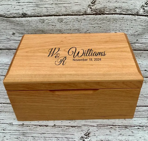 Caja de embalaje de joyería para colgar en la pared de 2 compartimentos de madera natural ecológica hecha a mano con tamaño personalizado - Product Image 5